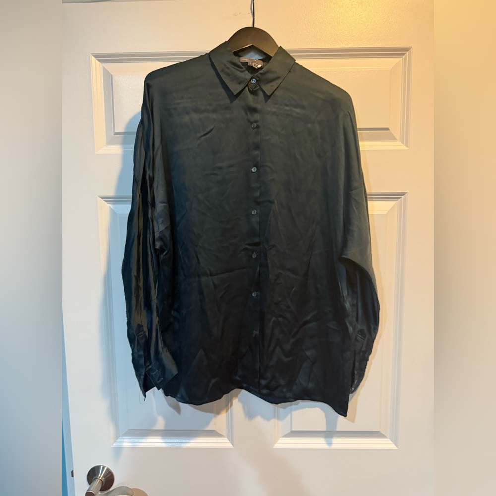 Vince Long Sleeve Button Down Shirt Size Large